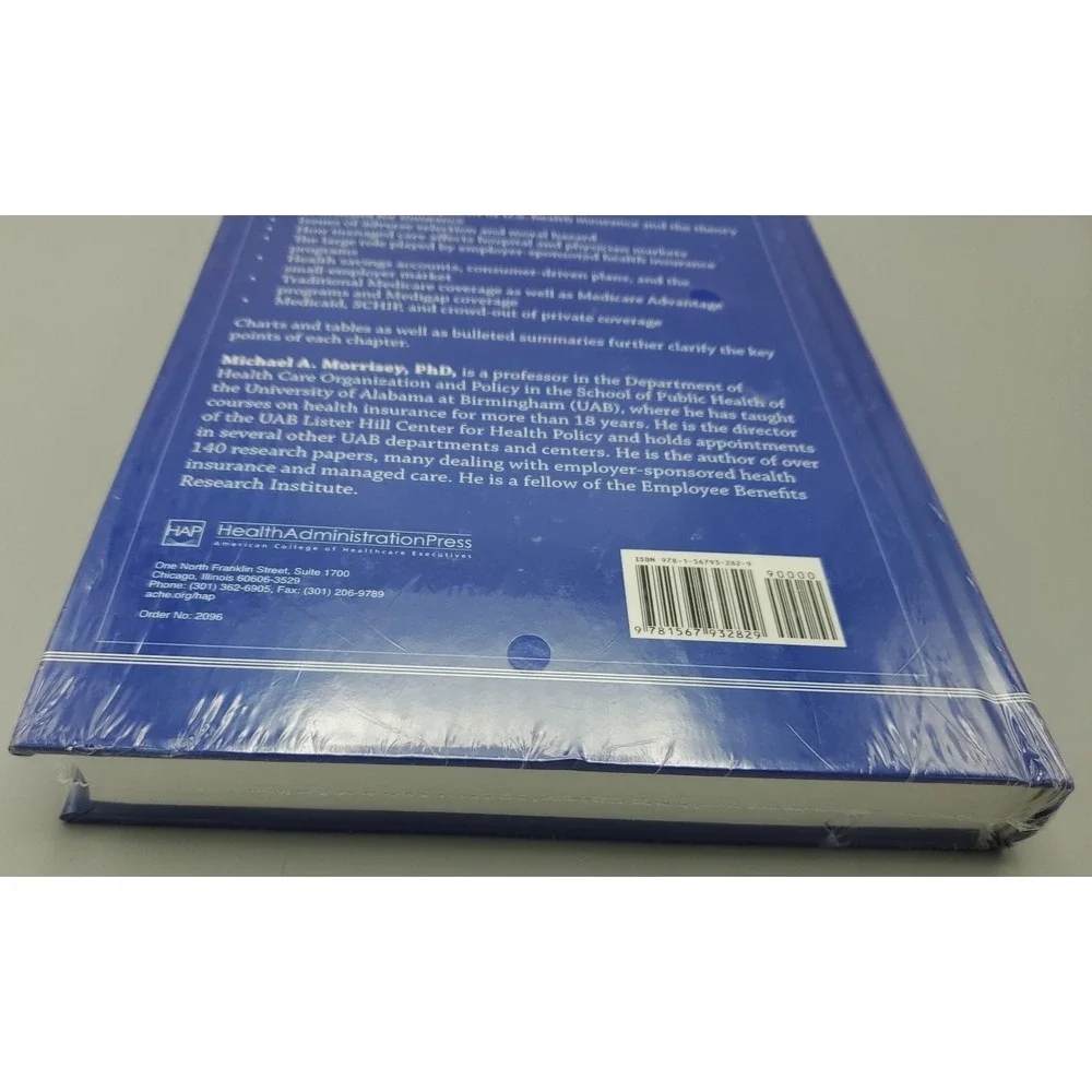 Health Insurance by Michael A Morrisey PhD‎ Health Administration Press *SEALED*